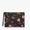 Mini-Sacs^WOUF Pochette Xl Fleurs Noires