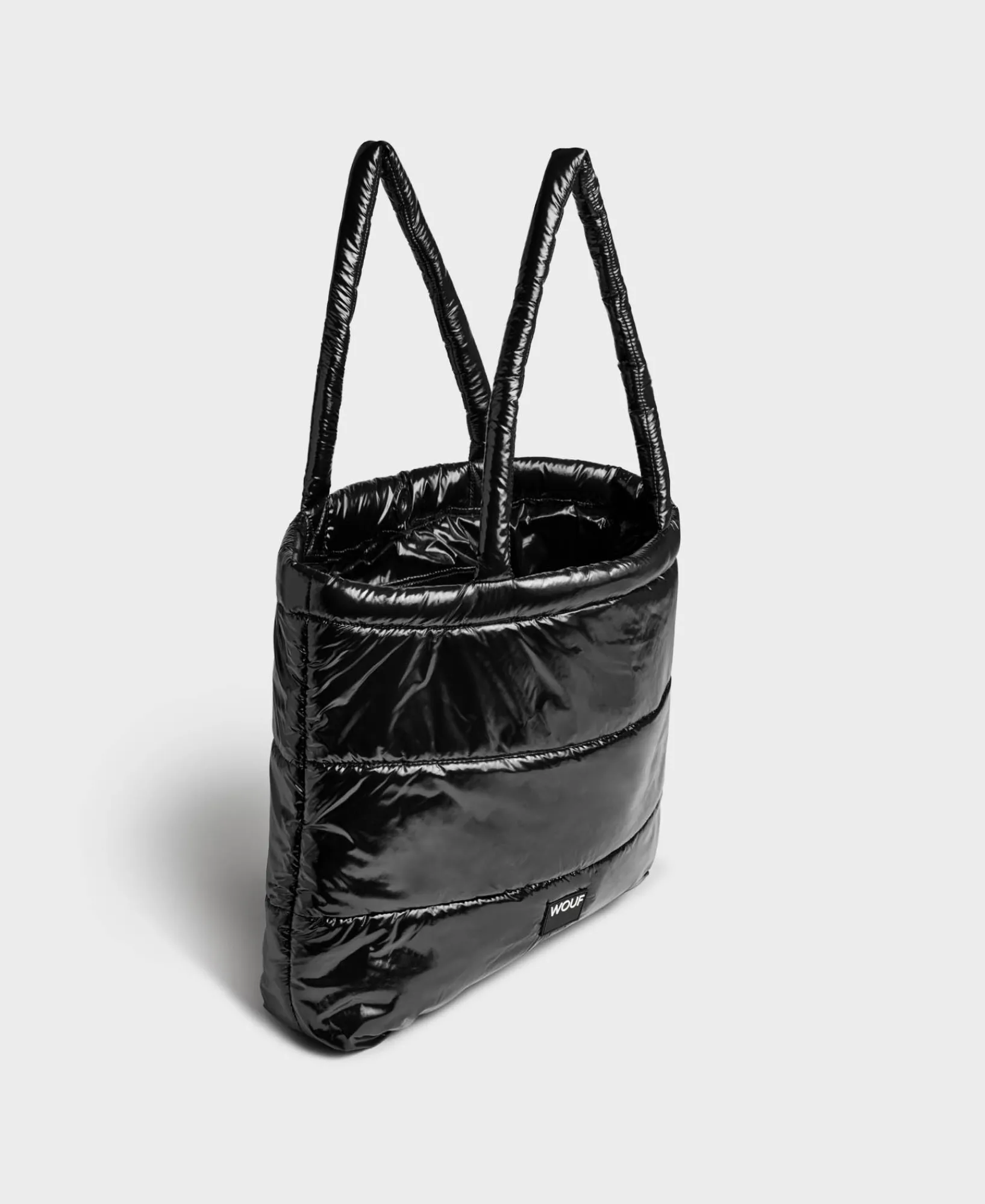 Sacs Fourre-Tout^WOUF Sac A Main Noir Brillant