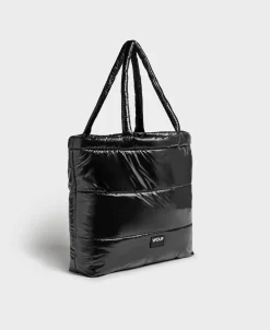 Sacs Fourre-Tout^WOUF Sac A Main Noir Brillant