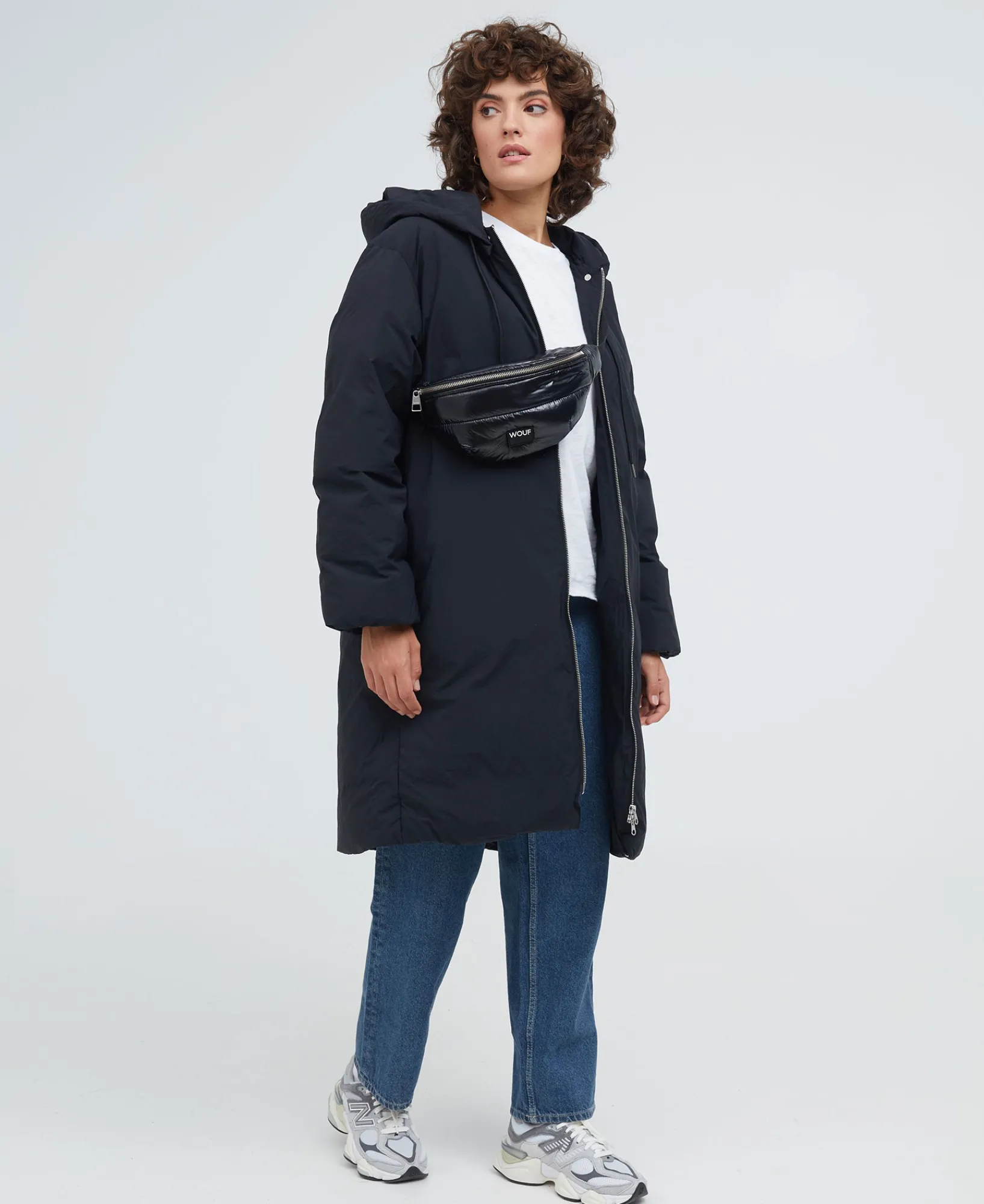 Sacs De Taille^WOUF Sac De Taille Noir Brillant