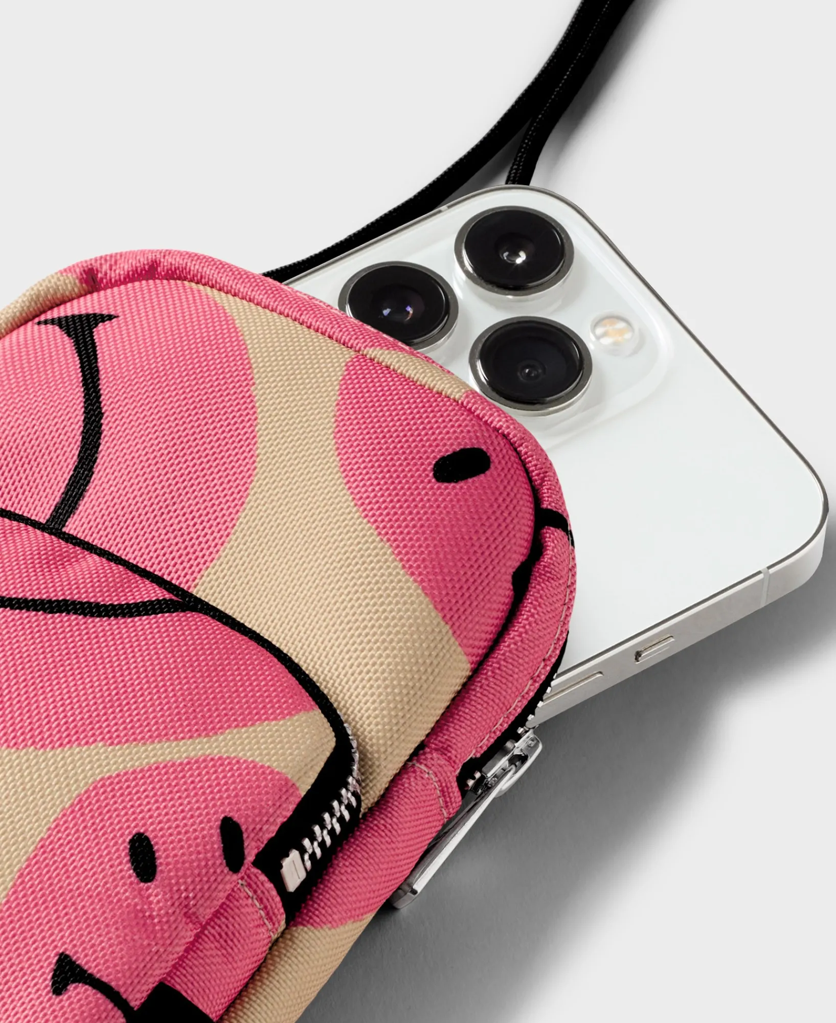 Sacs Pour Téléphone^WOUF Sac Pour Téléphone A Bandoulière Rose Smiley® Smiley Rose