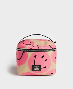 Sacs De Vanite^WOUF Trousse De Toilette Rose Smiley® Smiley Rose